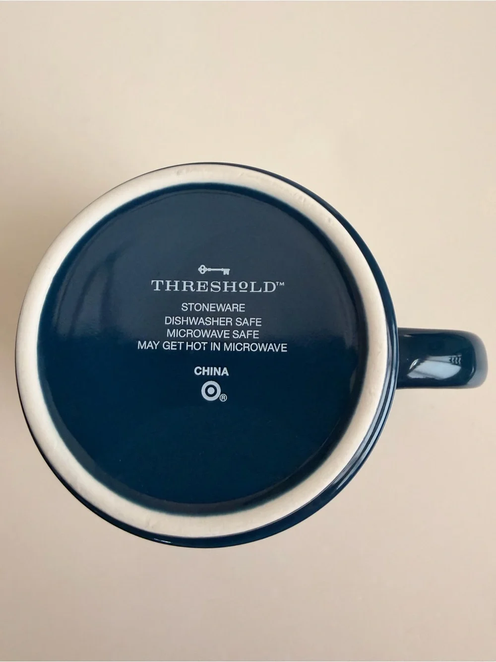 Threshold “I Saw That – Karma” Stoneware Coffee Mug Funny Quote Blue